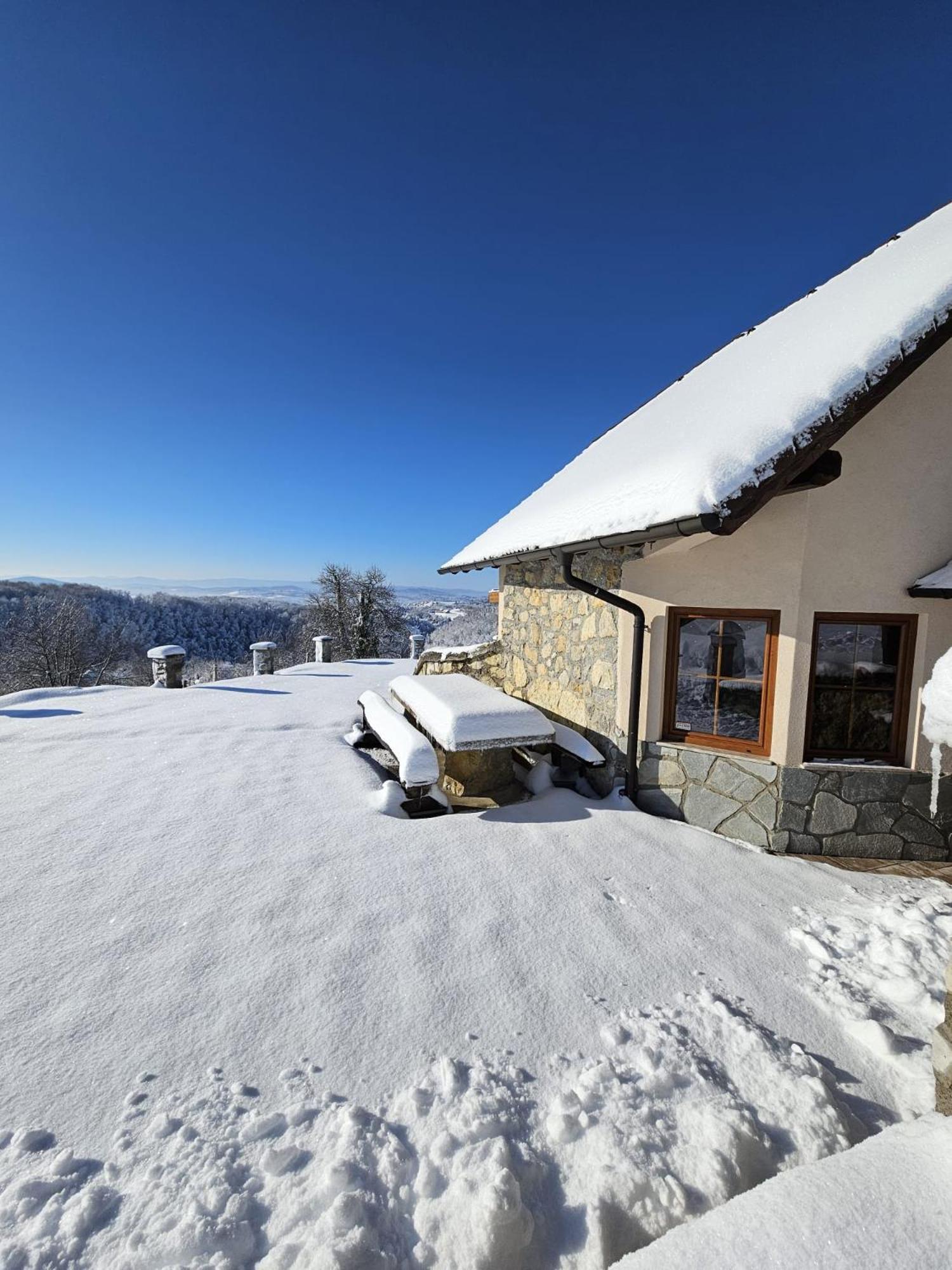 Zerko Holiday Home - Vineyard Chalet With Sauna And Jacuzzi Free Mirna Eksteriør bilde