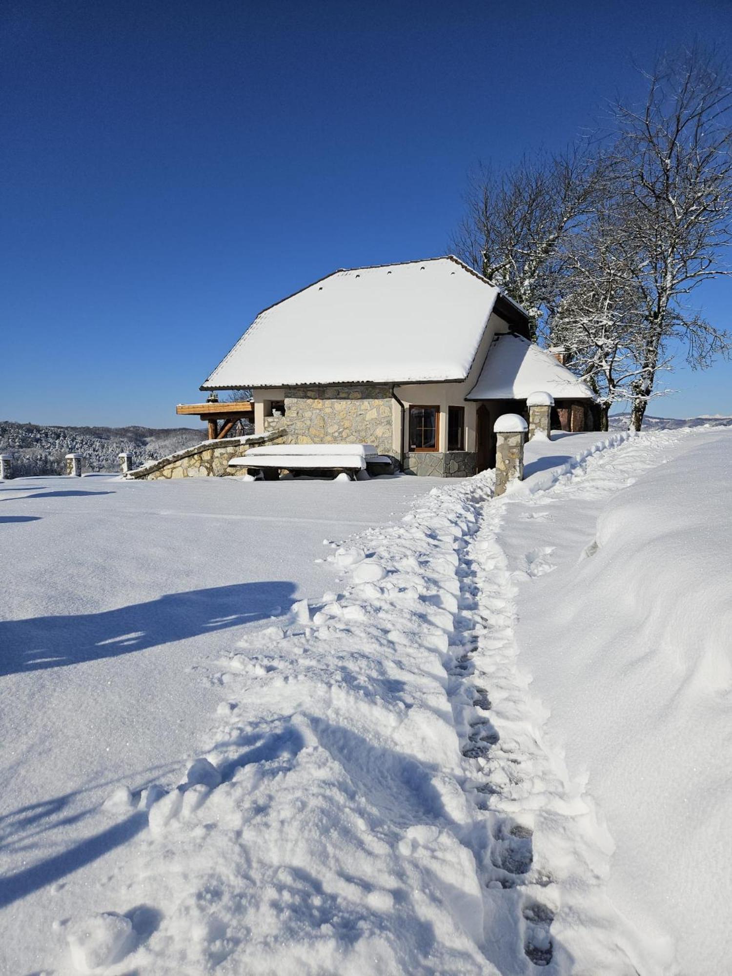 Zerko Holiday Home - Vineyard Chalet With Sauna And Jacuzzi Free Mirna Eksteriør bilde