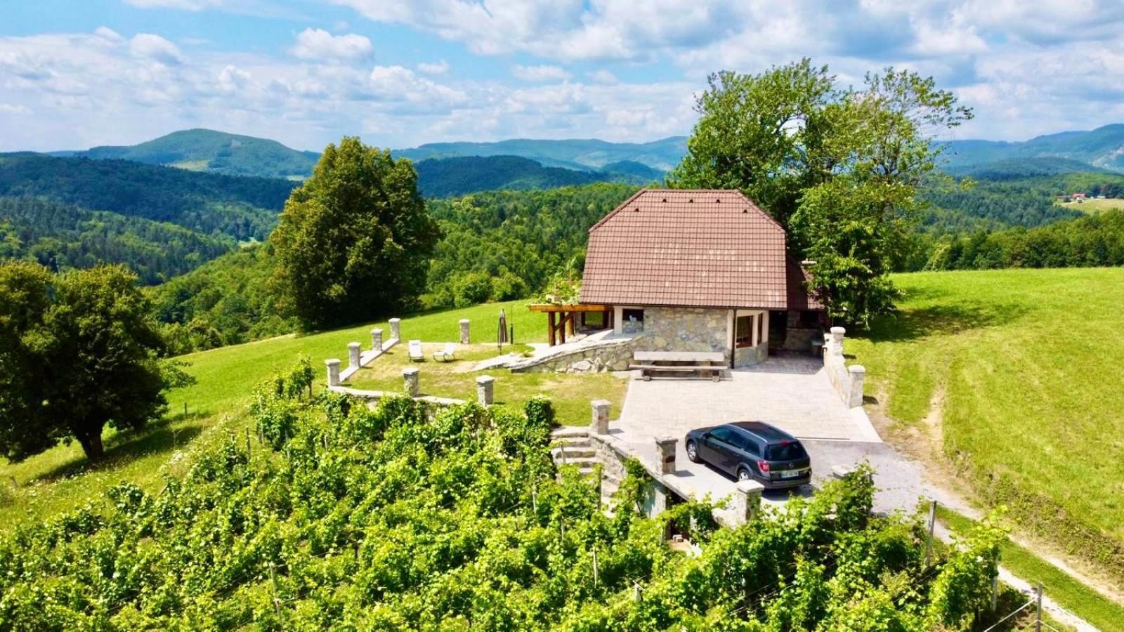 Zerko Holiday Home - Vineyard Chalet With Sauna And Jacuzzi Free Mirna Eksteriør bilde